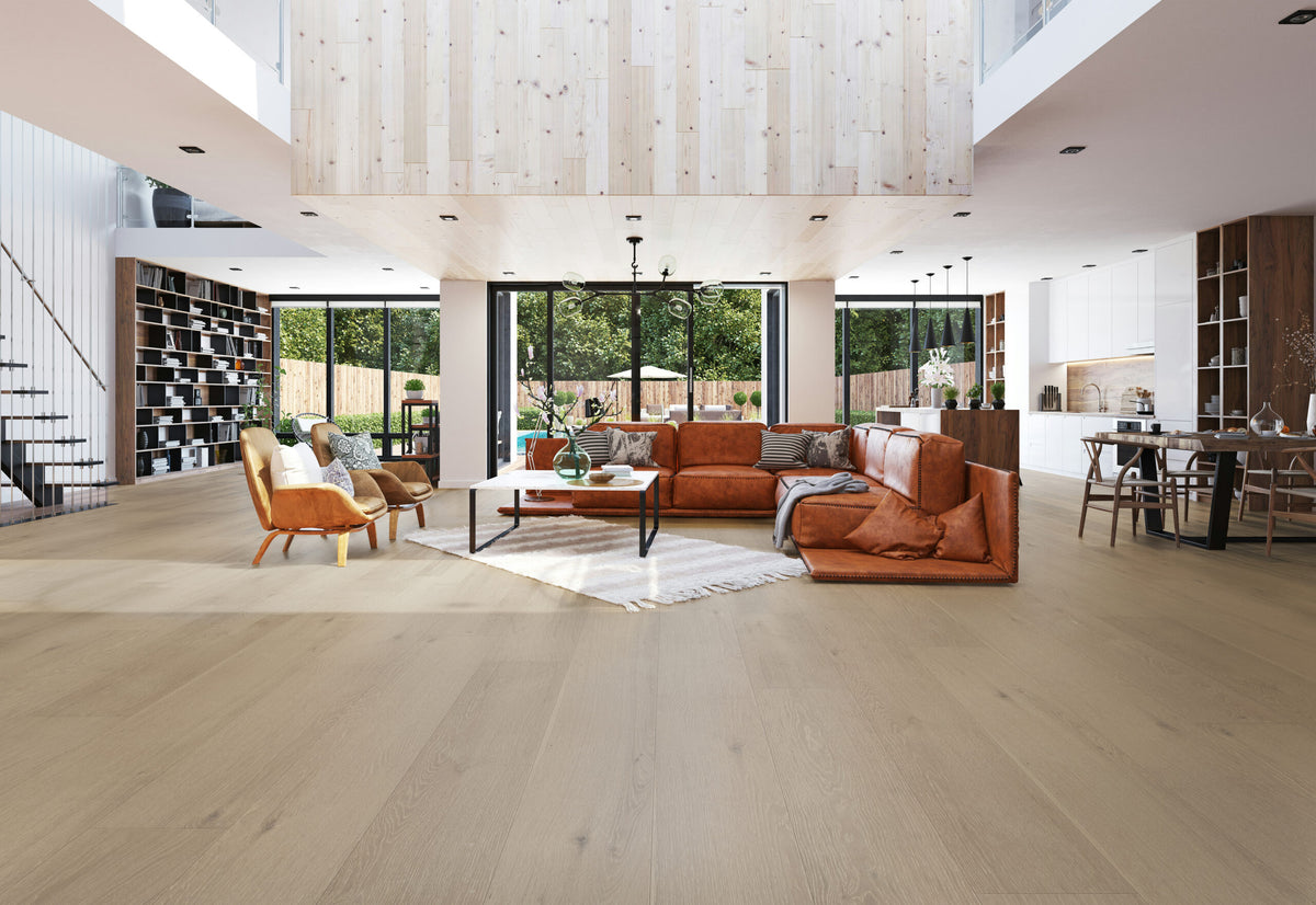 Ribadao Fra-Grance Celeste engineered hardwood flooring room scene