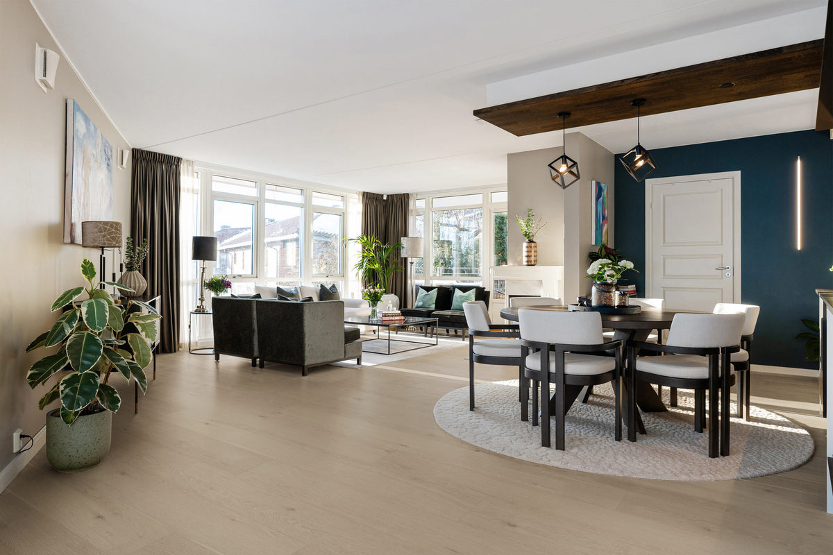 Ribadao Fra-Grance Celeste engineered hardwood flooring room scene