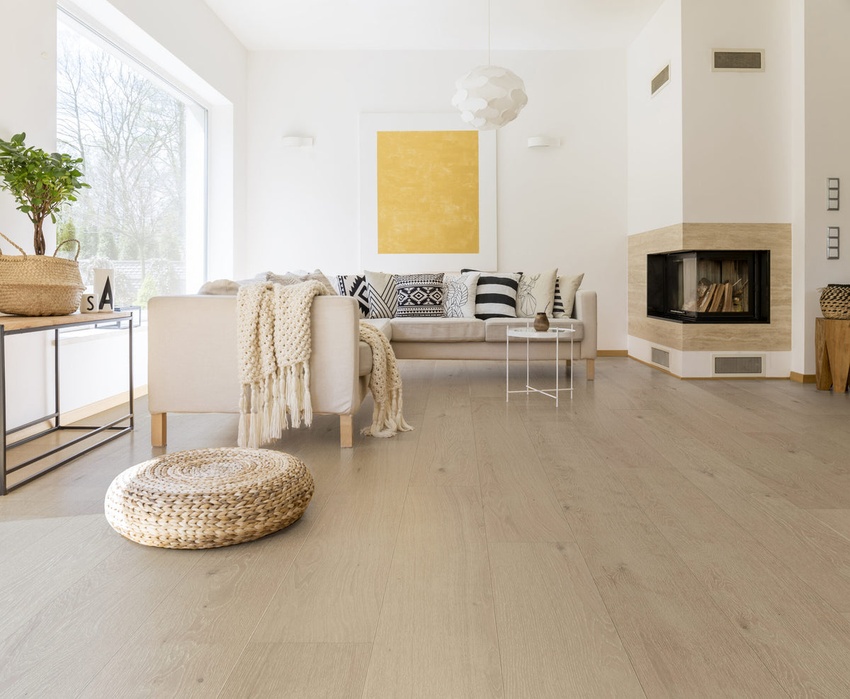 Ribadao Fra-Grance Celeste engineered hardwood flooring room scene