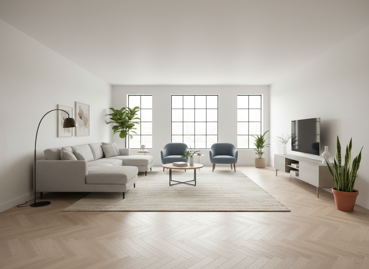 Ribadao Rio Moldava engineered hardwood flooring room scene