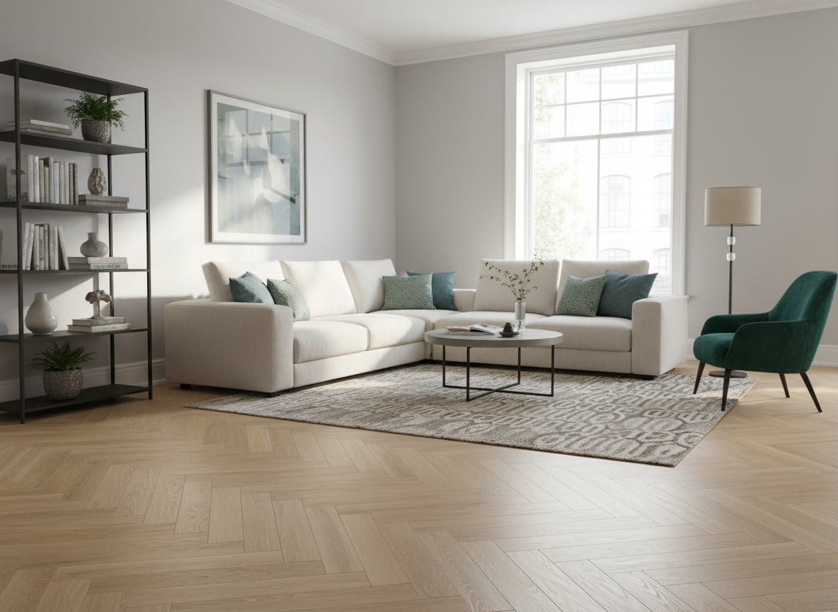 Ribadao Rio Rhone engineered hardwood flooring room scene