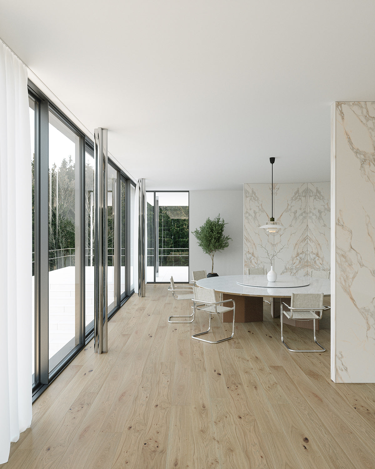 Ribadao Rio Spree engineered hardwood flooring room scene
