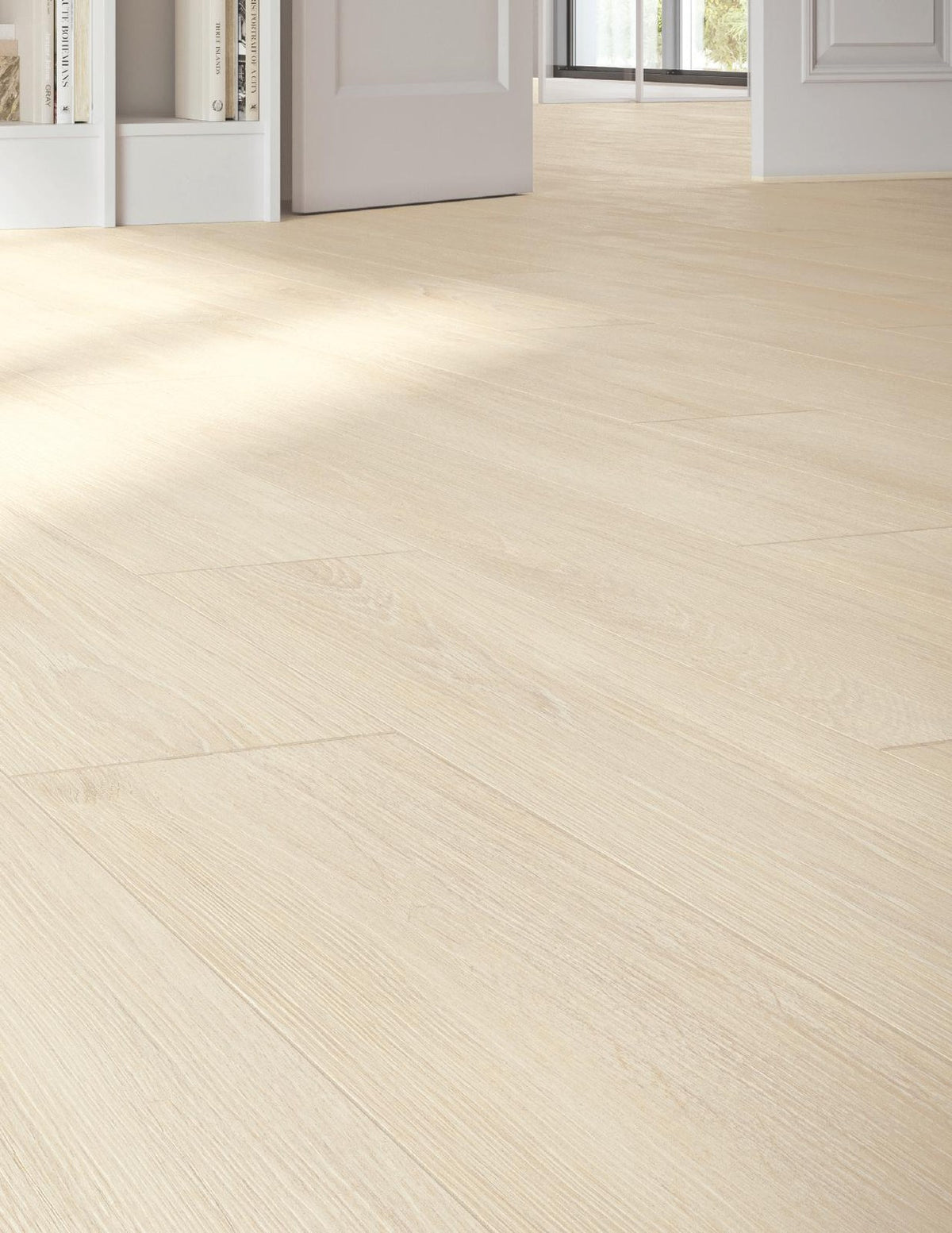 Ridgeline Neutro wood-look porcelain tile floor