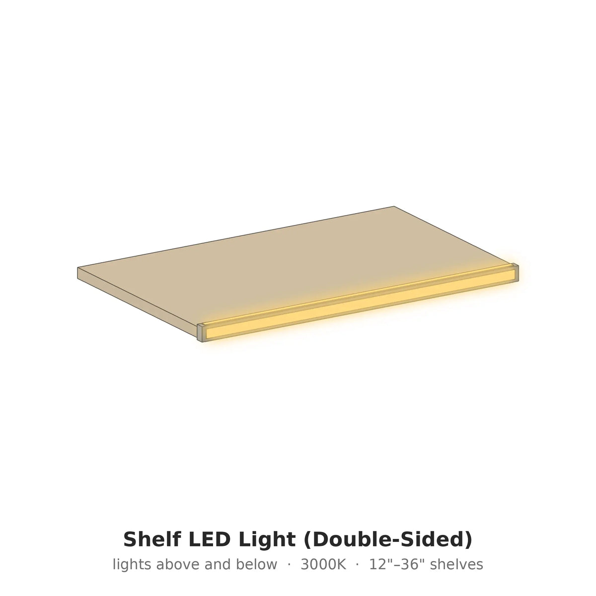 Shelf LED Light (Double-Sided) – Modern Closet