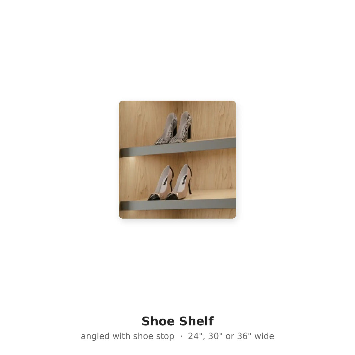 Shoe Shelf with shoes – Modern Closet