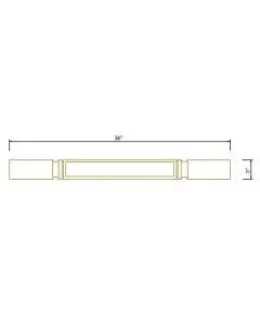 Decorative Legs - Coastal Slim Shaker
