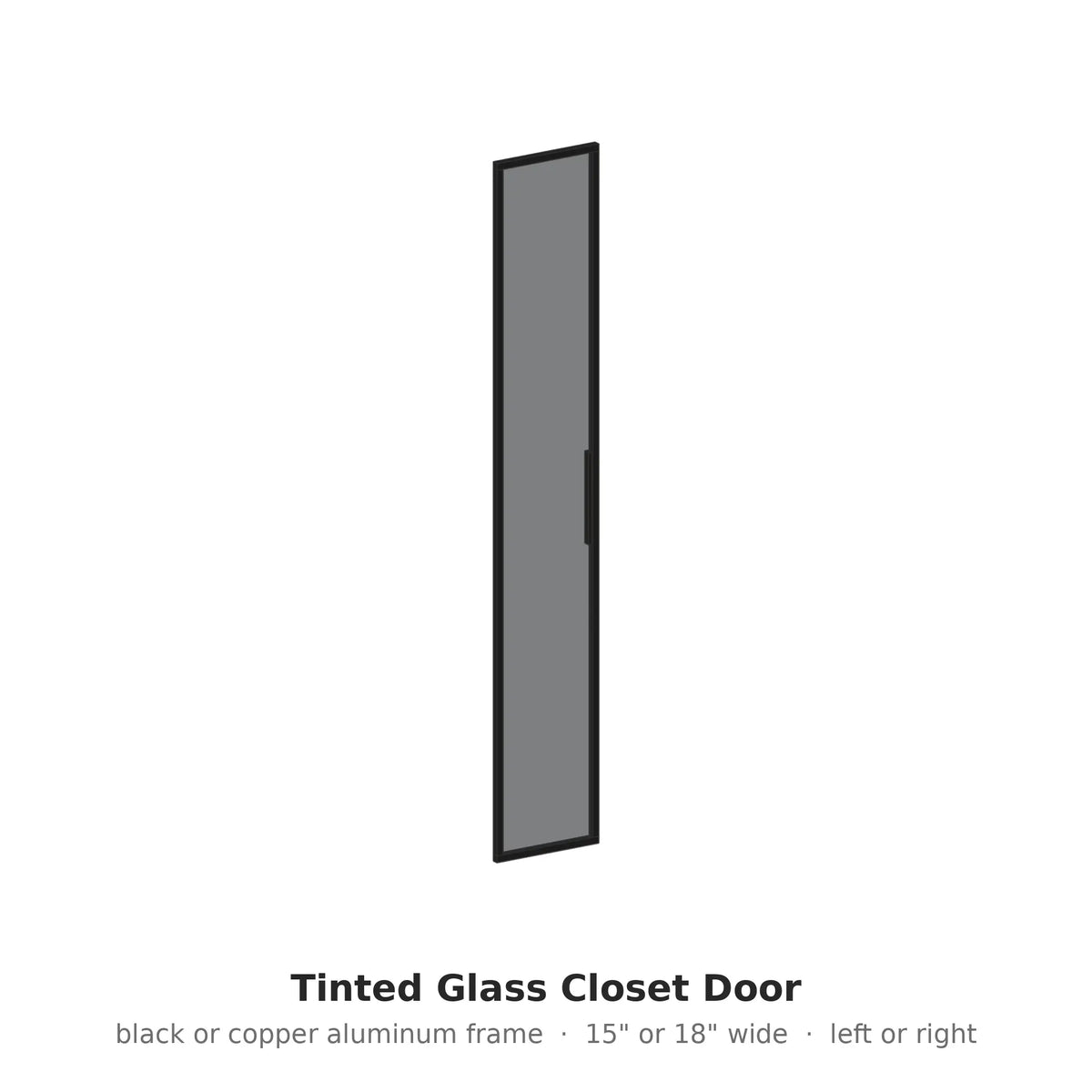Tinted Glass Closet Door – Modern Closet