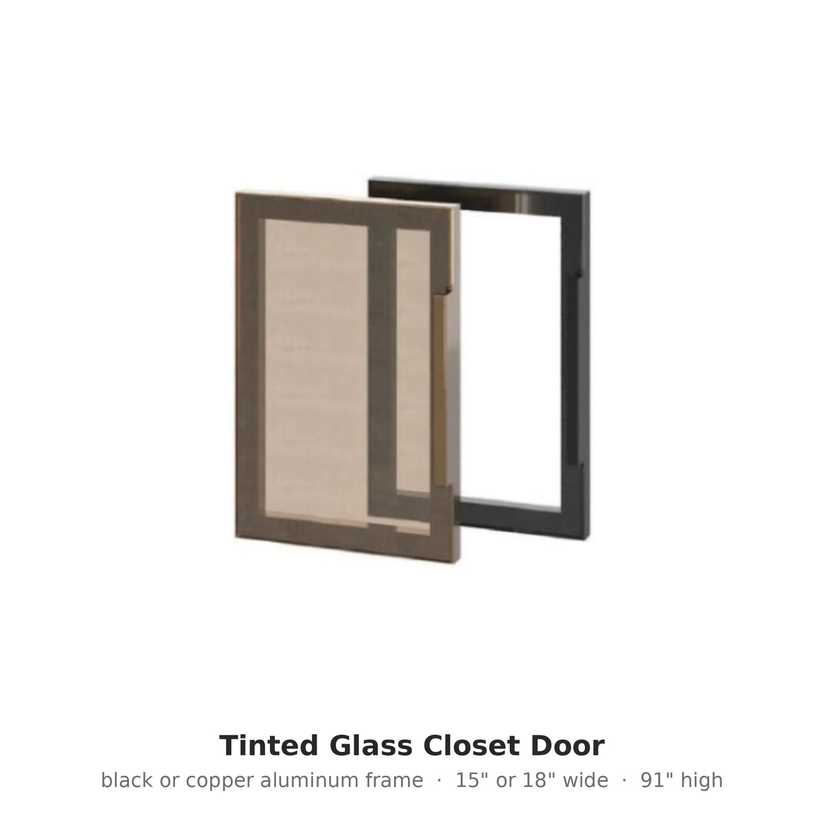 Tinted Glass Closet Door – Modern Closet