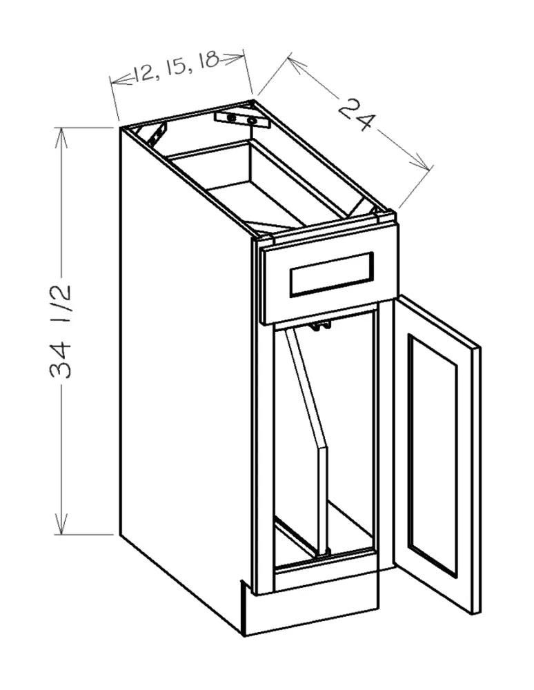Tray Divider Base Kit (door and drawer) - Platinum schematic