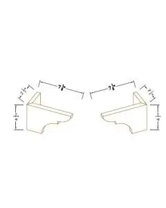 Vanity Decorative Legs - Coastal