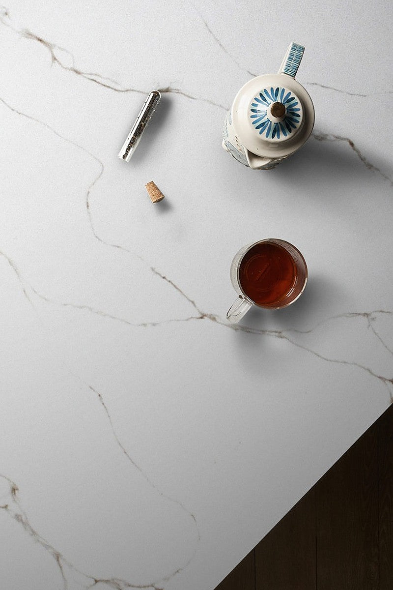 Venetian Bronze Quartz countertops in a kitchen
