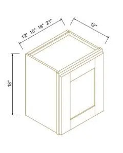 18" High Wall Cabinet - Coastal