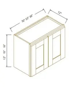 15" High Wall Cabinet - Coastal