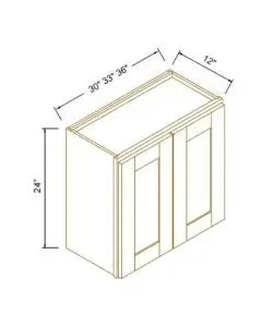 24" High Wall Cabinet - Coastal