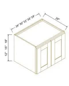 24" Deep Wall Cabinet (Refrigerator Wall) - Coastal
