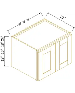 27" Deep Wall Cabinets - Coastal