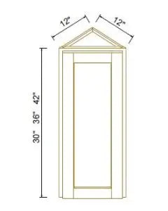 Wall End Corner Cabinet - Coastal