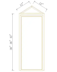 Wall End Corner Cabinet - Coastal Slim Shaker