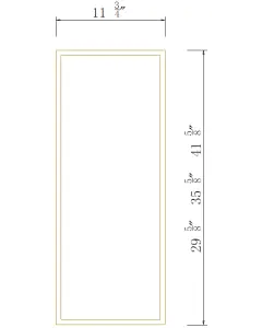 Wall Decorative Door Panel - Coastal Slim Shaker