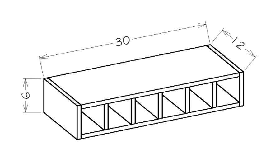 Wine Cubby WWC630 - Platinum schematic