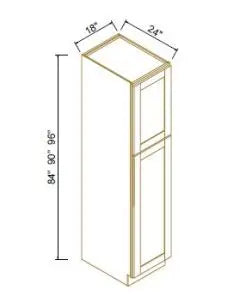 Wall Pantry Cabinet - Coastal
