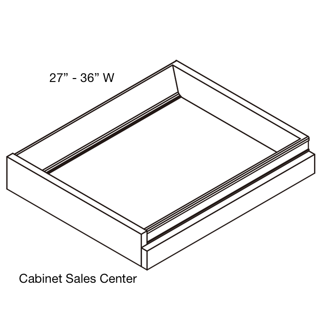 Roll Out Tray - Modern Gola Line - Cabinet Sales Center