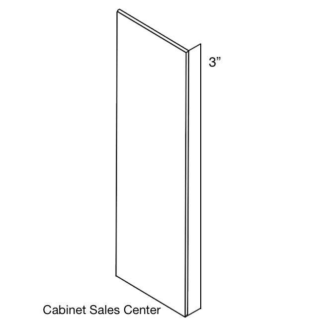 Diswasher End Panel - Modern Gola Line - Cabinet Sales Center