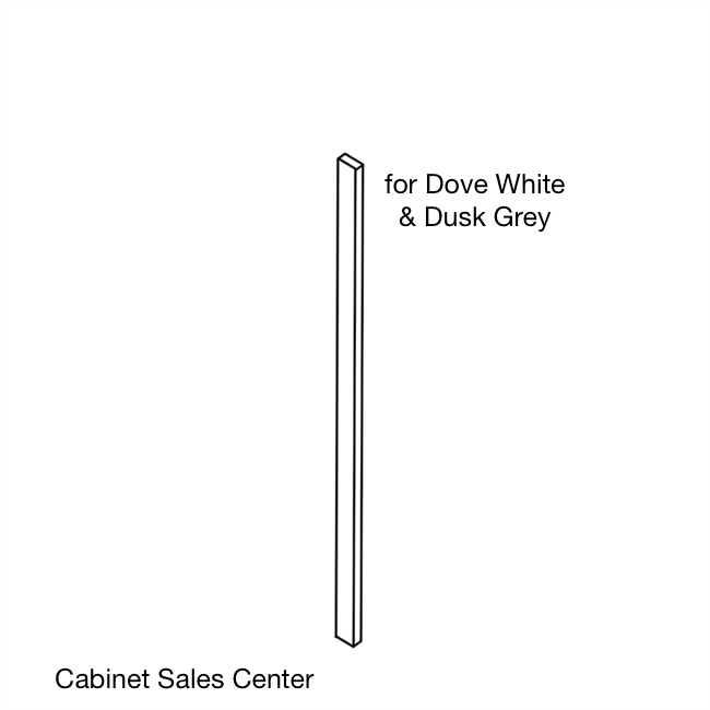 Wall Filler 3"x42" and 6"x42" for Dove White & Dusk Gray- Modern Line - Cabinet Sales Center