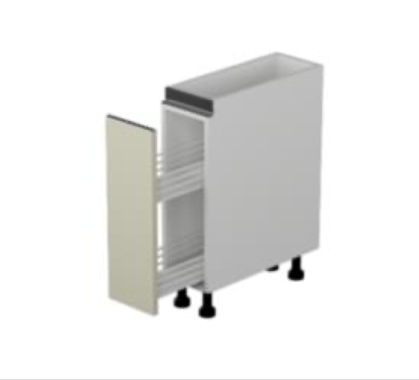 Base Spice Pull-out 9", 1 door - Modern Gola Line - Cabinet Sales Center