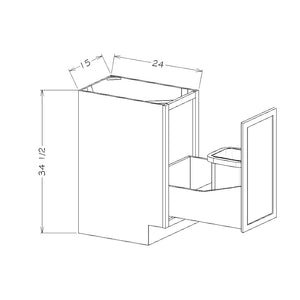 Drawer Waste Base Full Height Door - Ultimate - Cabinet Sales Center