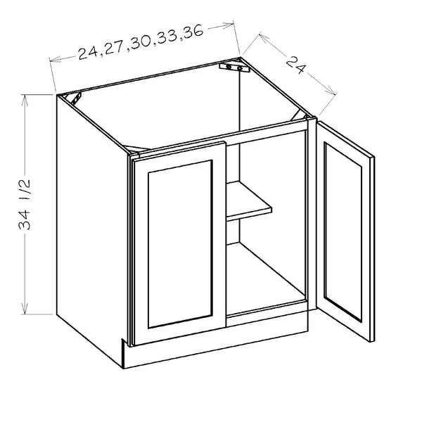 Double Door Full Height Bases 24