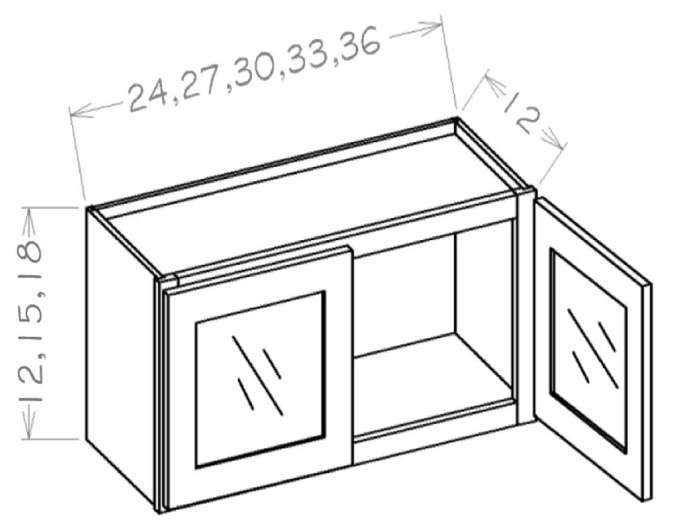 Double Door Glass Cabinet - Ultimate