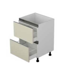 Cabinet Base 2-Drawer 24” - 36” - Modern Gola Line - Cabinet Sales Center