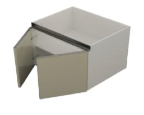 Floating Vanity Base Cabinet - Modern Gola Line - Cabinet Sales Center