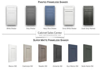 Wall Bridge Cabinet 2 Doors 30” Wide 12" Deep - Frameless Line - Cabinet Sales Center