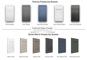 Wall Bridge Cabinet 2 Doors 33” Wide 12" Deep - Frameless Line - Cabinet Sales Center