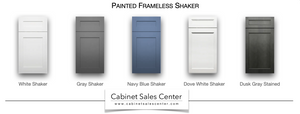 Frameless Shaker cabinets cabinet sales center