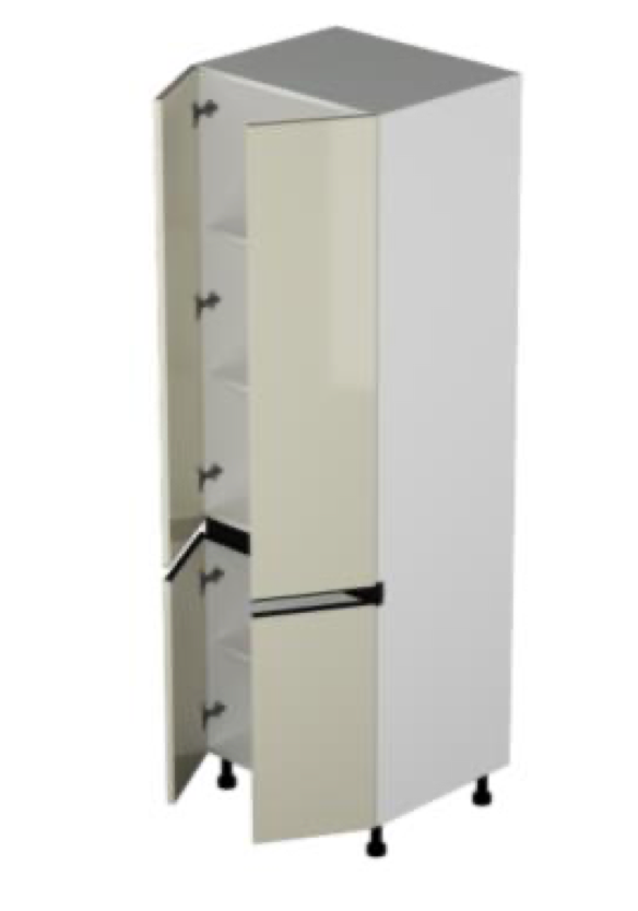 Pantry Cabinets 4 Doors 24"-30"W - Modern Gola Line - Cabinet Sales Center