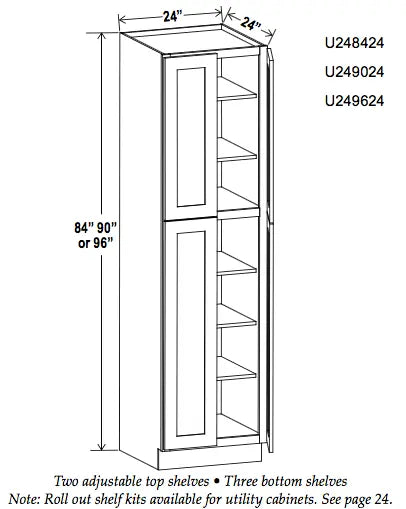 Utility Cabinets-4 Doors - Ultimate - Cabinet Sales Center