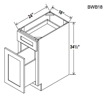 Drawer Waste Base - Builder Line - Cabinet Sales Center