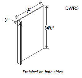 Dishwasher Return Panels - Builder Line - Cabinet Sales Center