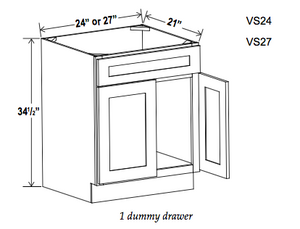 Vanity Sink Bases-Double Door Single Drawer Front - Ultimate - Cabinet Sales Center