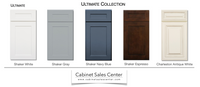 Ultimate line cabinet sales center shaker style doors