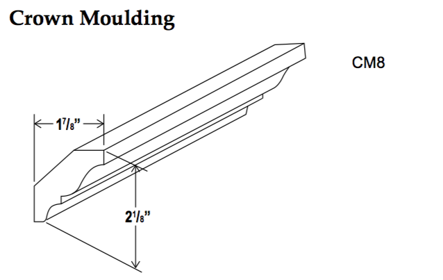 Crown Moulding-CM8 - Builder Line - Cabinet Sales Center