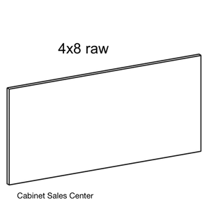 Raw Panel 4x8' no edge banding - Frameless Line - Cabinet Sales Center