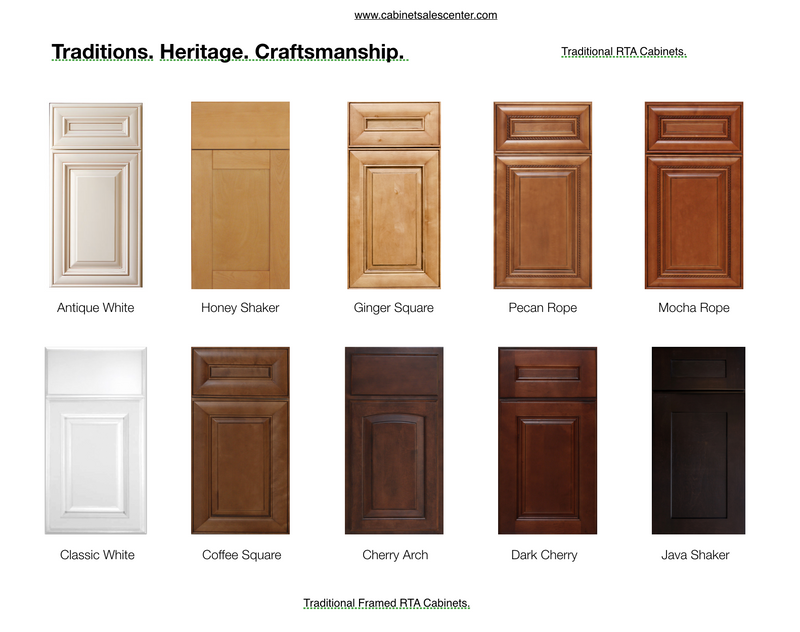 Vanity Sink Cabinets - Traditional Line - Cabinet Sales Center