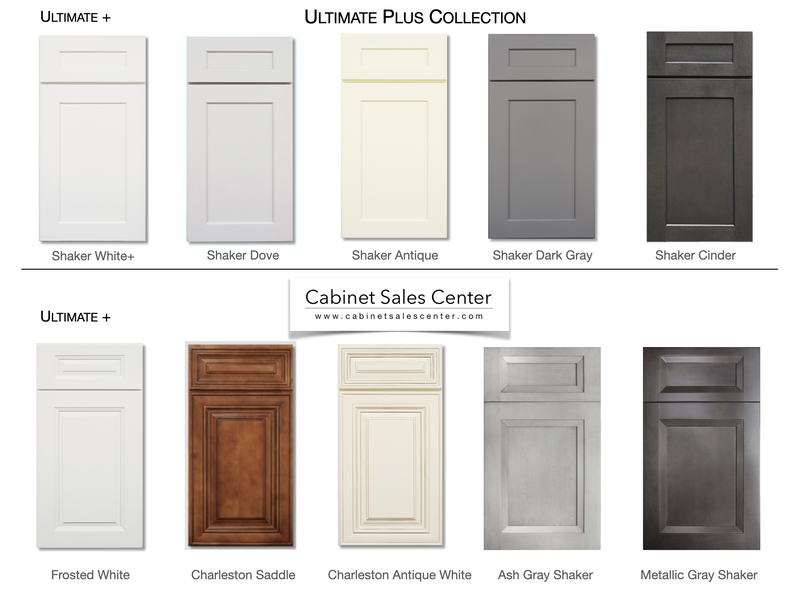 Ultimate Plus collection shaker style doors cabinet sales center