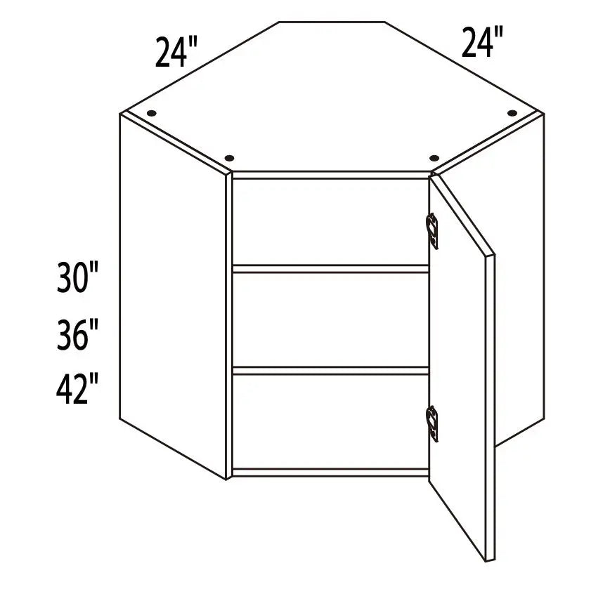 Wall Diagonal Corner - Modern Line - Cabinet Sales Center